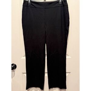 Jones New York Womens Black Straight Leg Trousers Size 1X